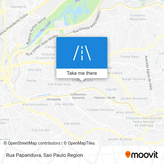 Rua Papanduva map
