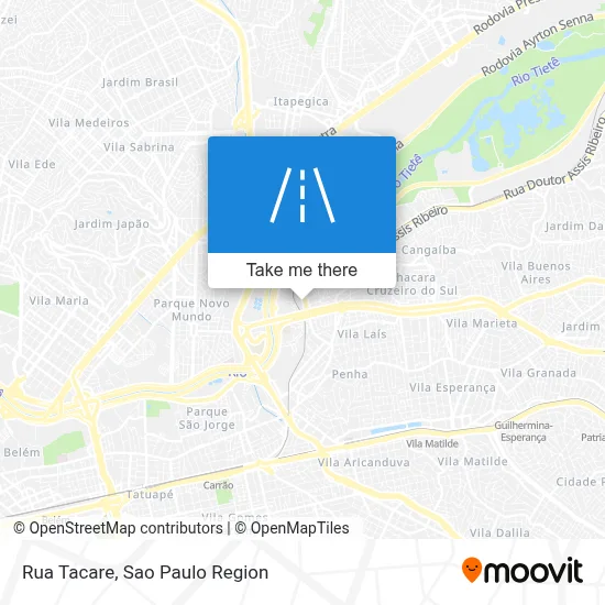 Rua Tacare map