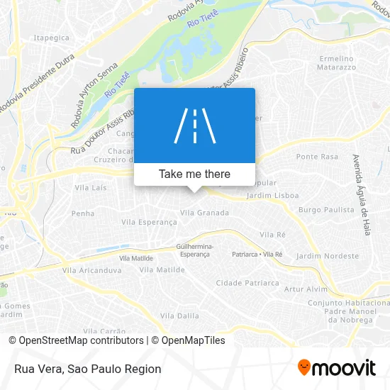 Rua Vera map