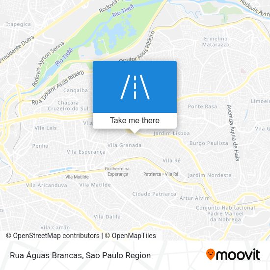 Rua Águas Brancas map