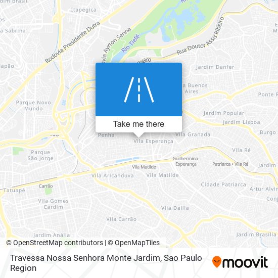 Mapa Travessa Nossa Senhora Monte Jardim