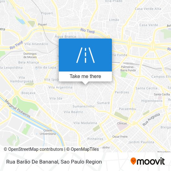 Rua Barão De Bananal map