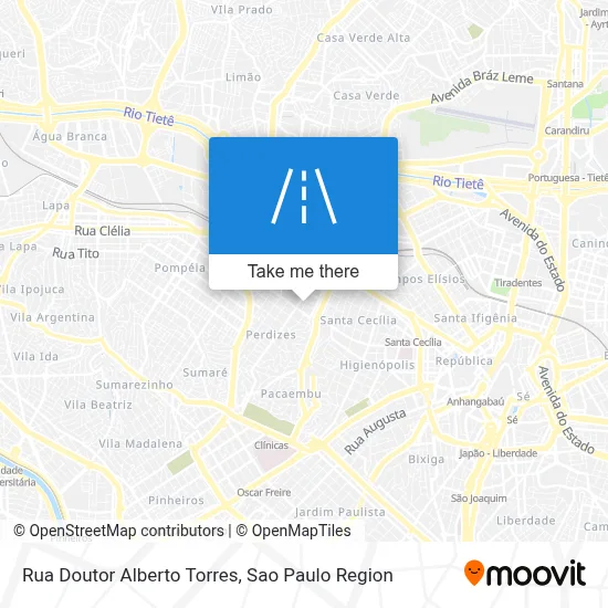 Rua Doutor Alberto Torres map