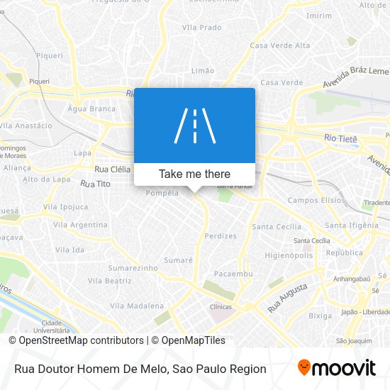 Rua Doutor Homem De Melo map