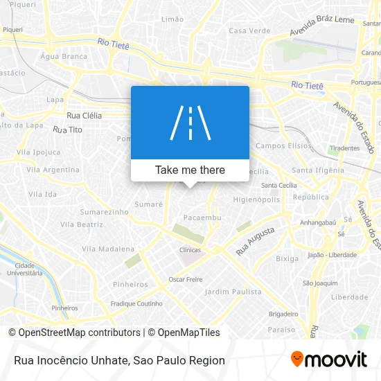 Rua Inocêncio Unhate map
