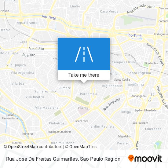 Rua José De Freitas Guimarães map