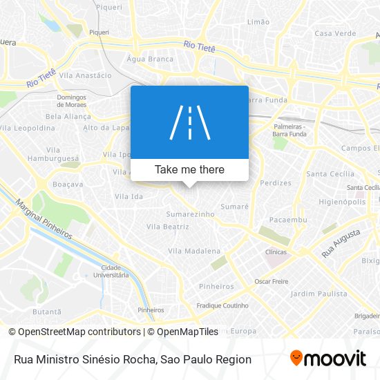 Rua Ministro Sinésio Rocha map