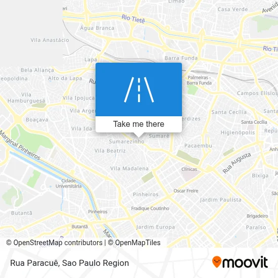 Rua Paracuê map