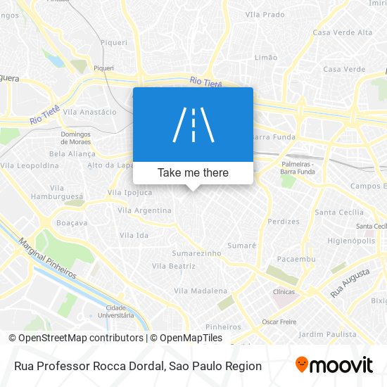 Rua Professor Rocca Dordal map