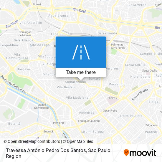 Travessa Antônio Pedro Dos Santos map