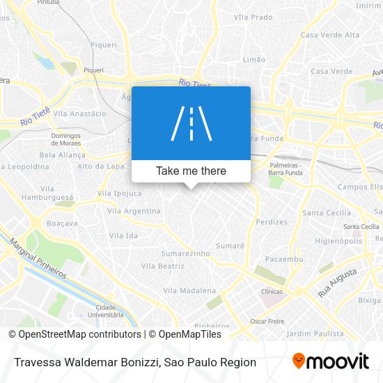 Travessa Waldemar Bonizzi map