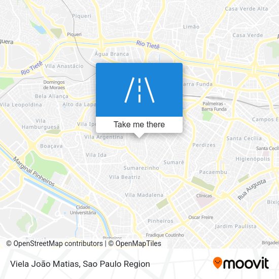 Viela João Matias map