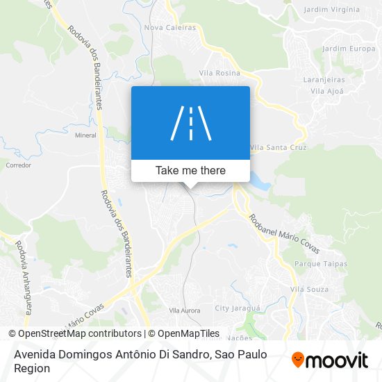Mapa Avenida Domingos Antônio Di Sandro