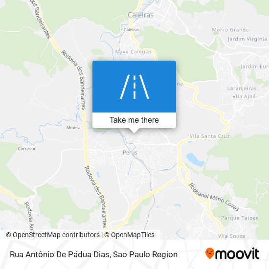 Mapa Rua Antônio De Pádua Dias