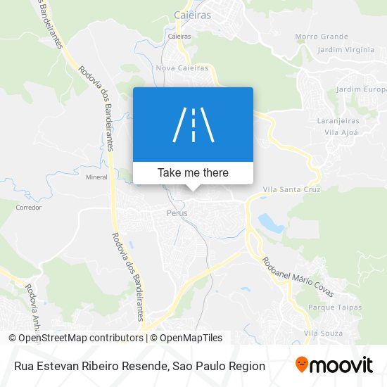 Mapa Rua Estevan Ribeiro Resende