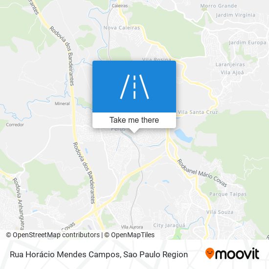 Mapa Rua Horácio Mendes Campos