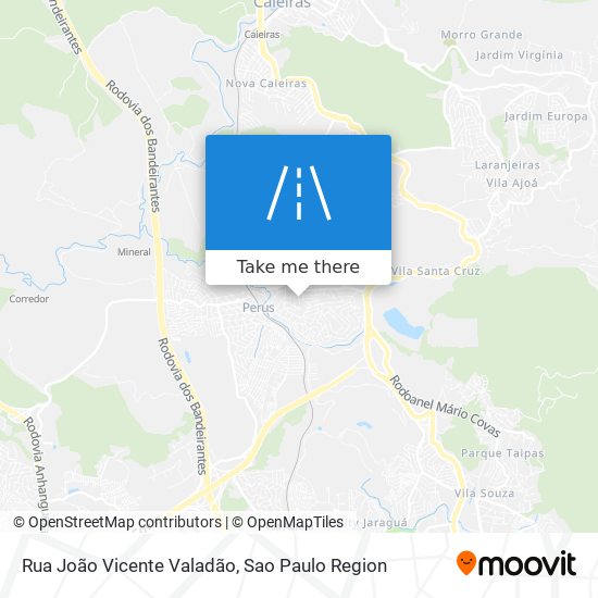 Mapa Rua João Vicente Valadão