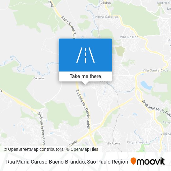 Mapa Rua Maria Caruso Bueno Brandão