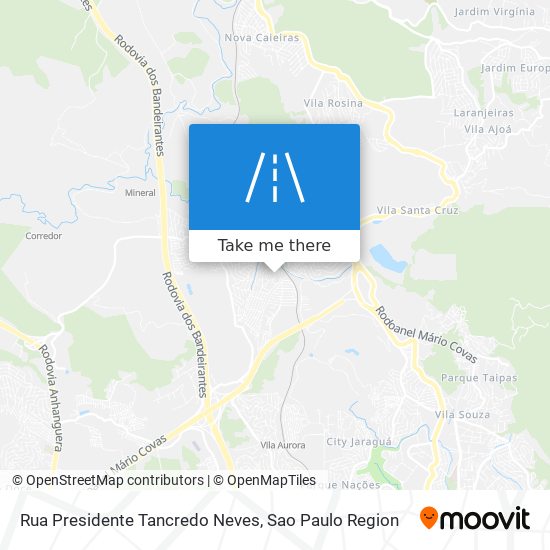 Mapa Rua Presidente Tancredo Neves