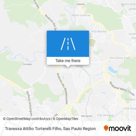 Mapa Travessa Attílio Torterelli Filho