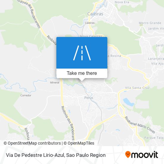 Via De Pedestre Lírio-Azul map
