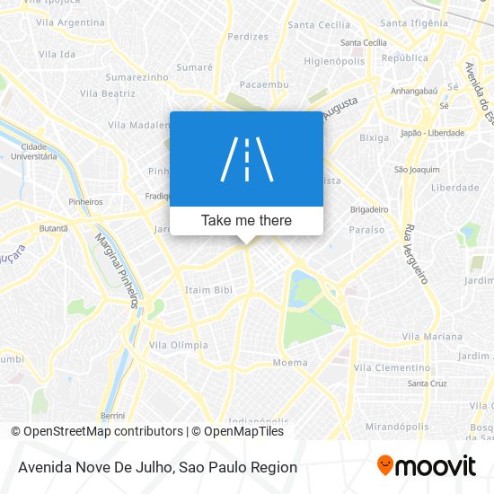 Avenida Nove De Julho map