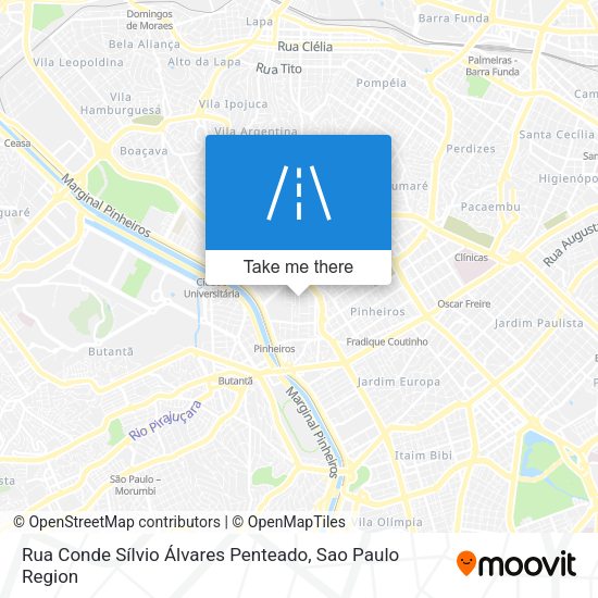 Rua Conde Sílvio Álvares Penteado map