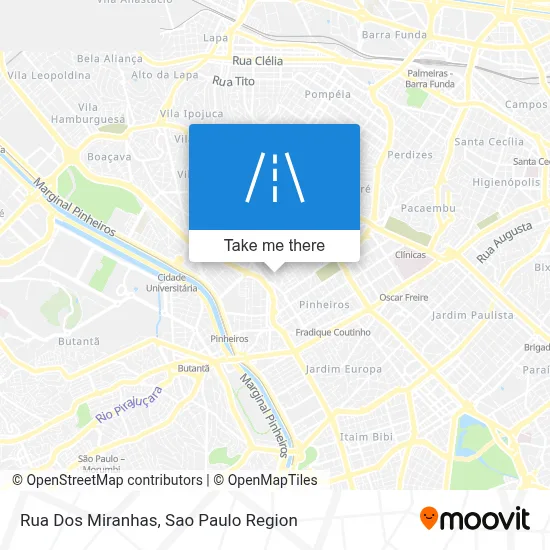 Rua Dos Miranhas map