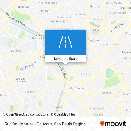 Rua Doutor Alceu De Assis map