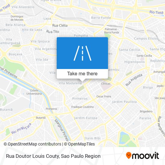 Mapa Rua Doutor Louis Couty