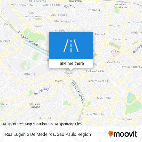 Mapa Rua Eugênio De Medeiros