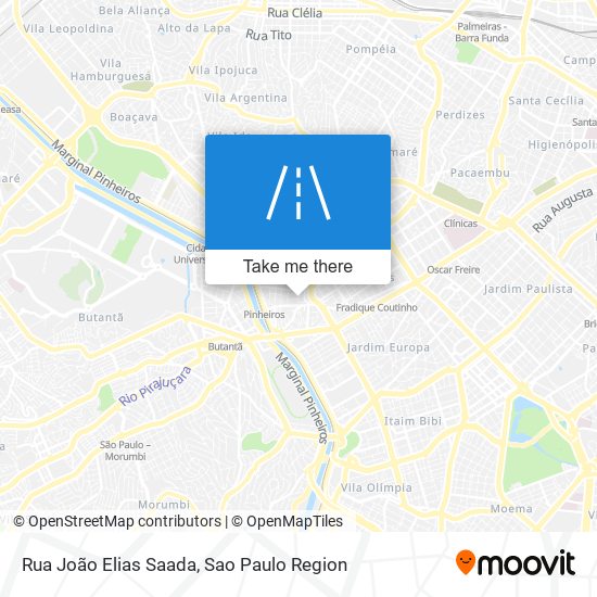 Mapa Rua João Elias Saada