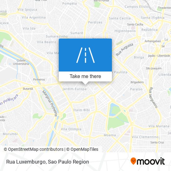 Rua Luxemburgo map