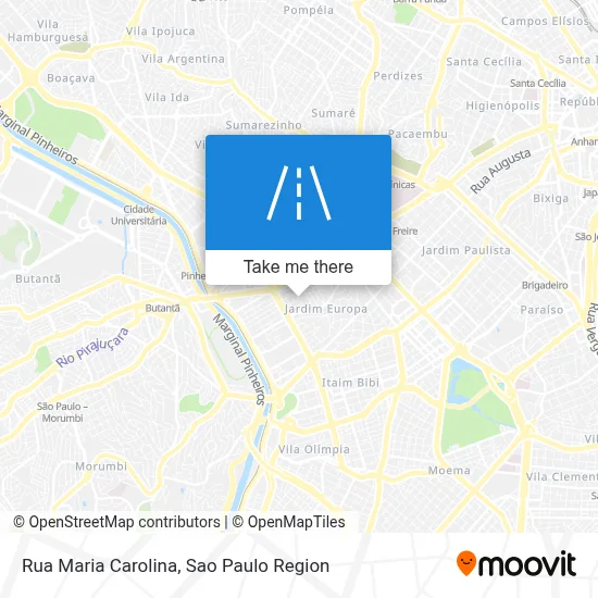 Rua Maria Carolina map