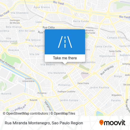 Rua Miranda Montenegro map