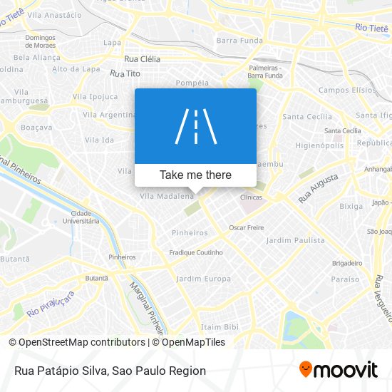 Rua Patápio Silva map