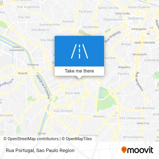 Rua Portugal map