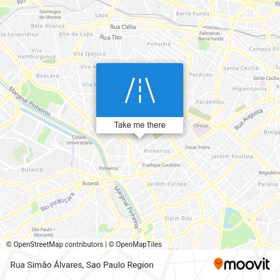 Rua Simão Álvares map