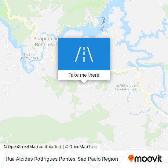 Mapa Rua Alcides Rodrigues Pontes