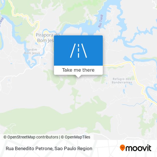 Mapa Rua Benedito Petrone