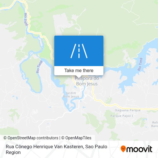 Rua Cônego Henrique Van Kasteren map