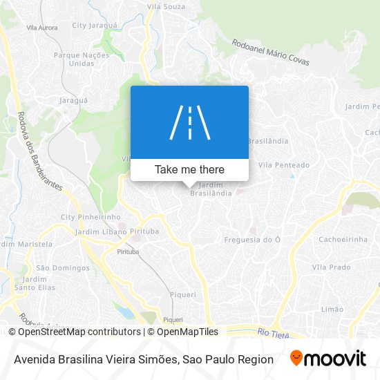 Mapa Avenida Brasilina Vieira Simões