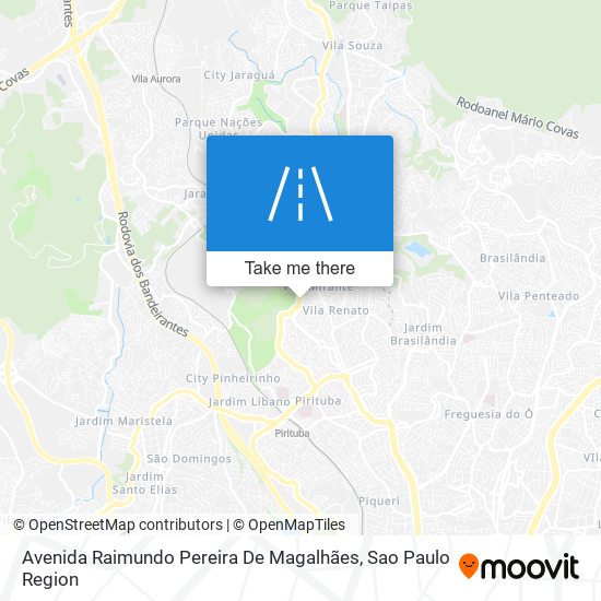 Mapa Avenida Raimundo Pereira De Magalhães