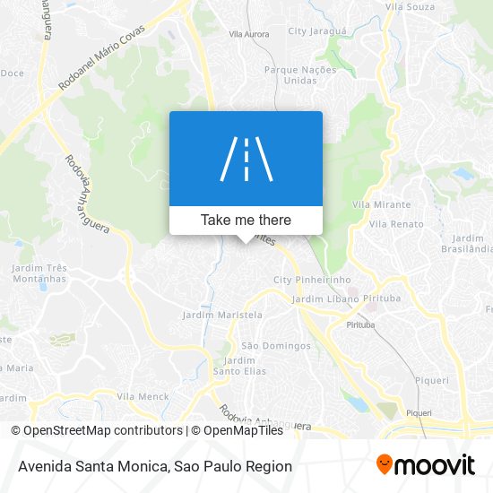 Avenida Santa Monica map