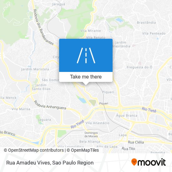 Mapa Rua Amadeu Vives