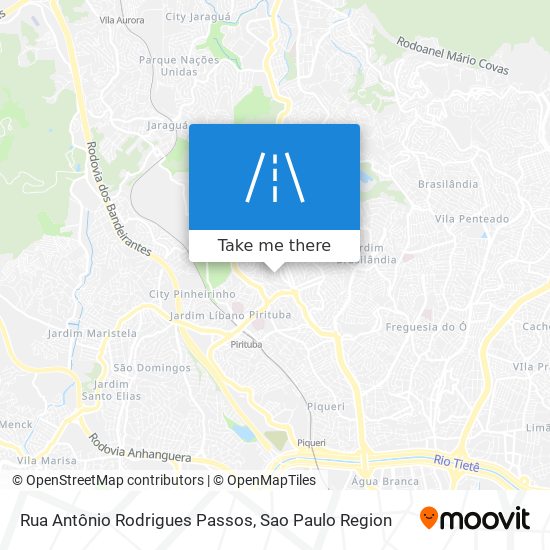 Rua Antônio Rodrigues Passos map