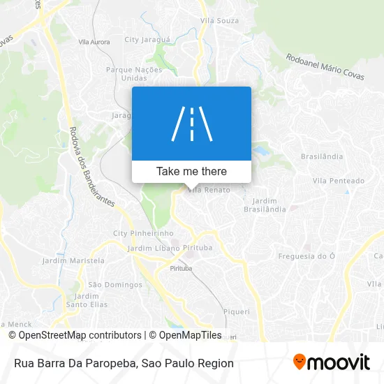 Rua Barra Da Paropeba map