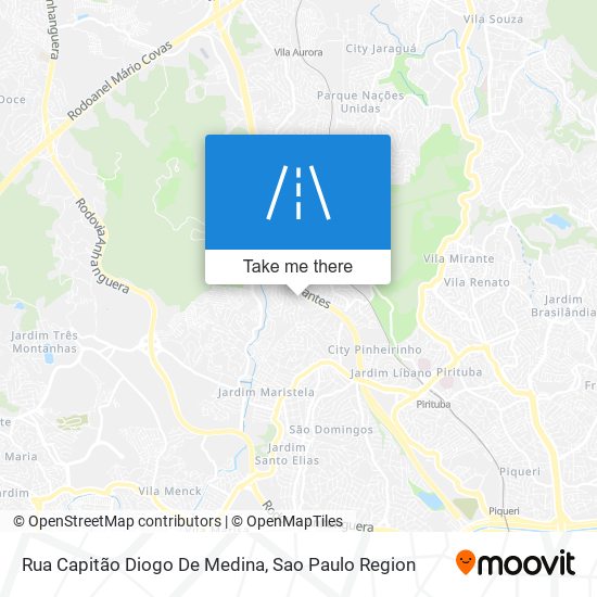 Mapa Rua Capitão Diogo De Medina