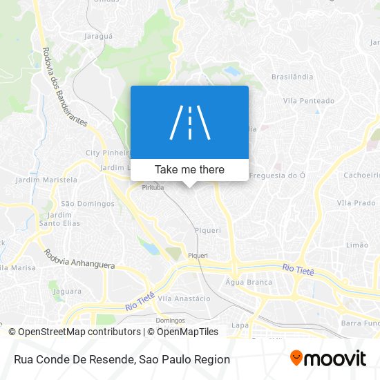 Mapa Rua Conde De Resende