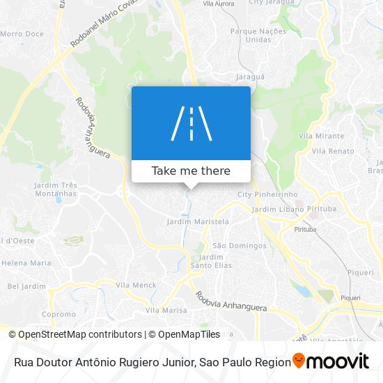 Rua Doutor Antônio Rugiero Junior map
